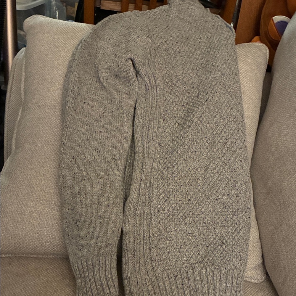 Big Boy Gray Sweater with Button Collar 16 - Picture 4 of 5